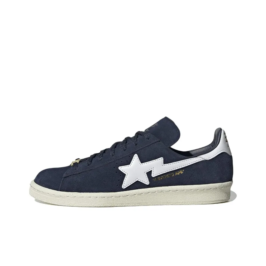 Adidas X Bape Campus 80 'Collegiate Navy' Sneakers