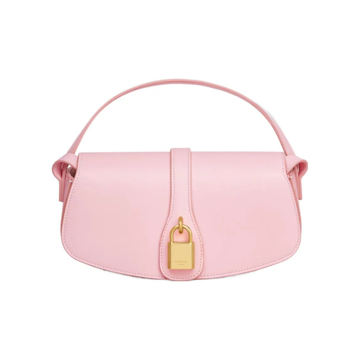 CELINE Tabou Smooth Cow Leather Baguette Bag Shoulder Bag One Shoulder Handbag Crossbody Bag Mini Women's Pink