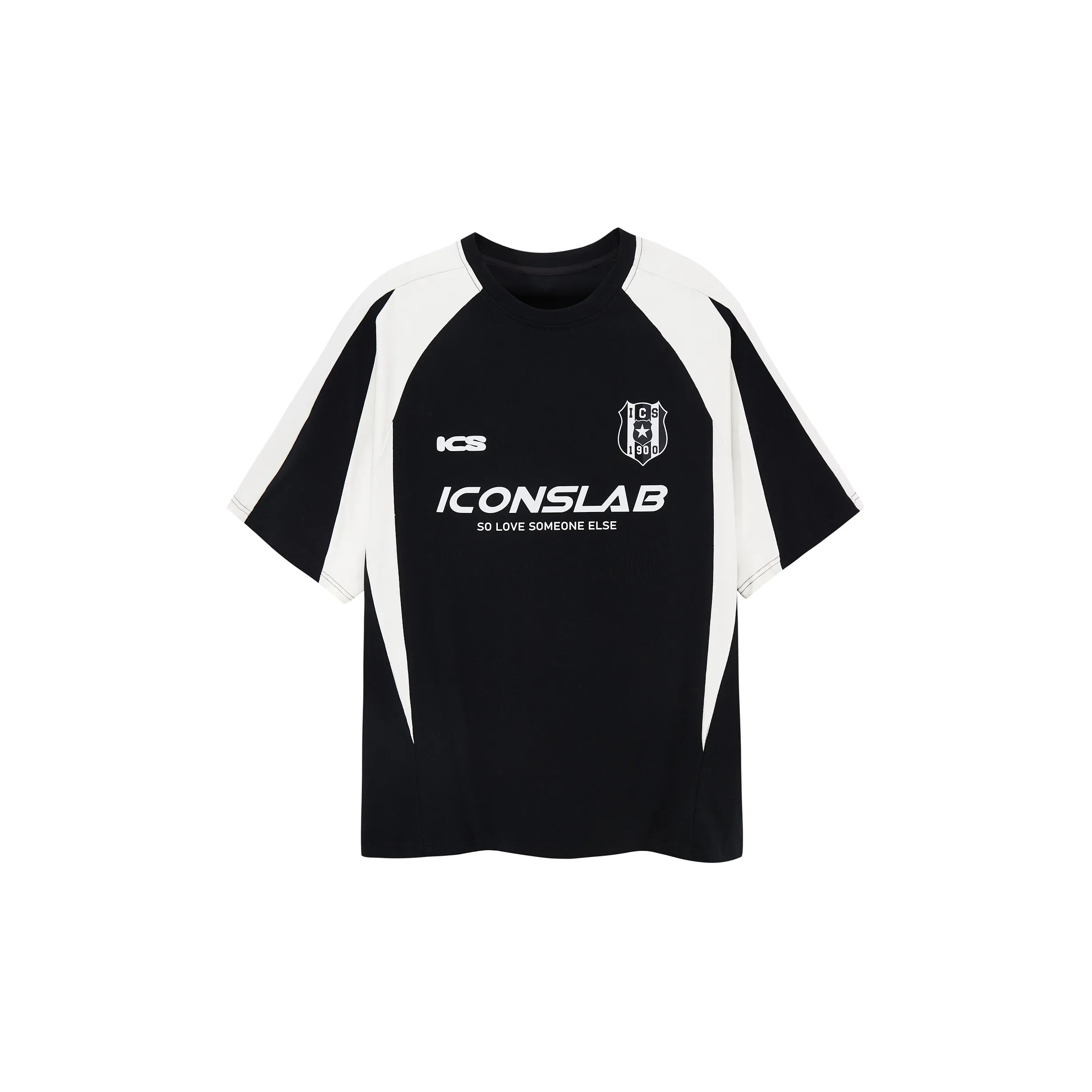 short-sleeved textured T-shirt