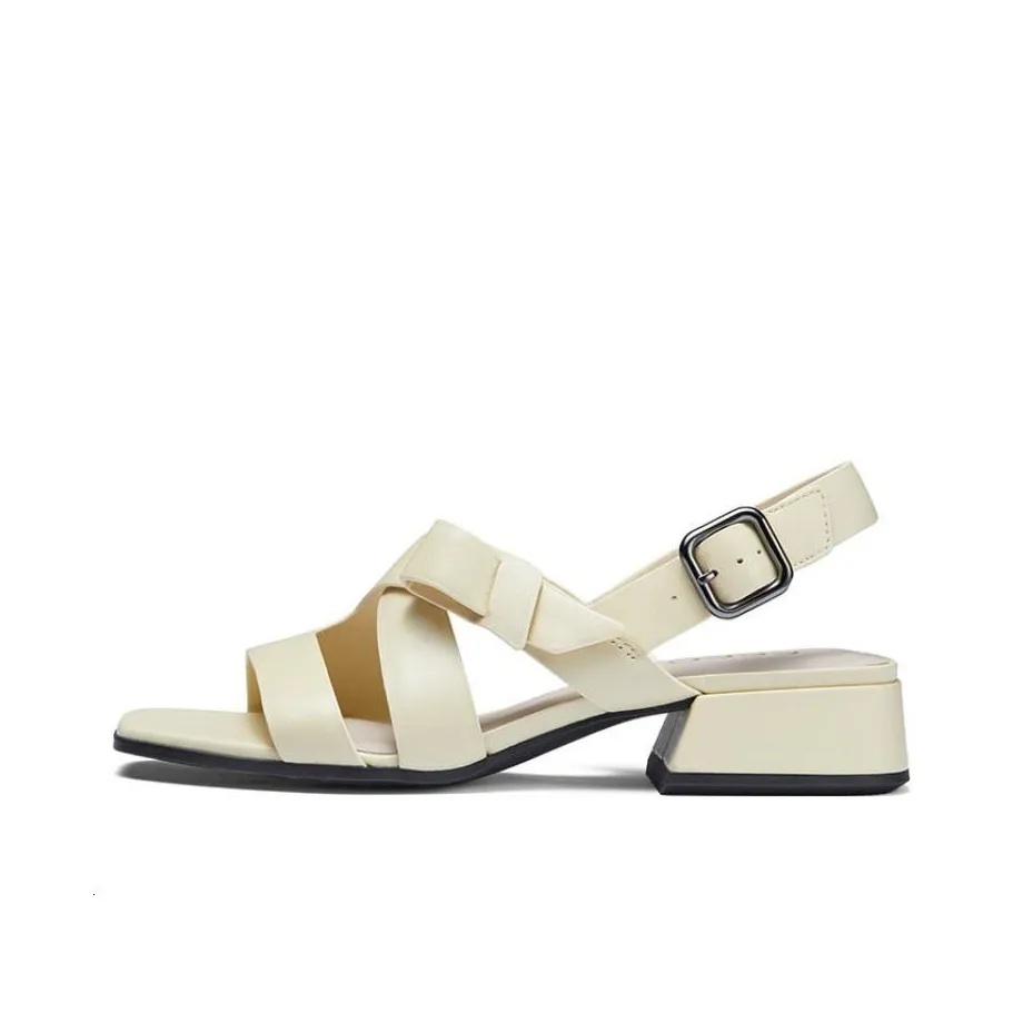 Ecco Стильные Сандалии Женские Цвет Соломенно-Желтый