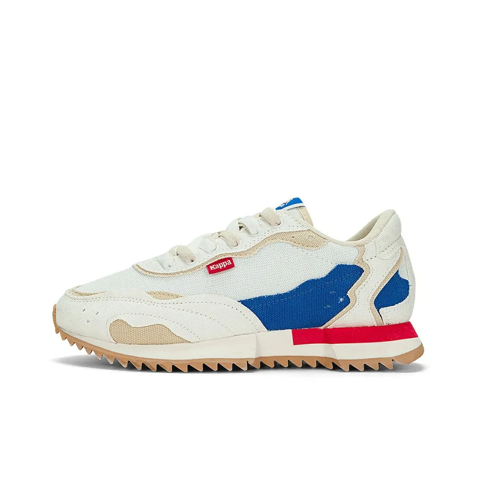 KAPPA Противоскользящий устойчивый к истиранию низкий топ повседневная беговая обувь унисекс белый и синий