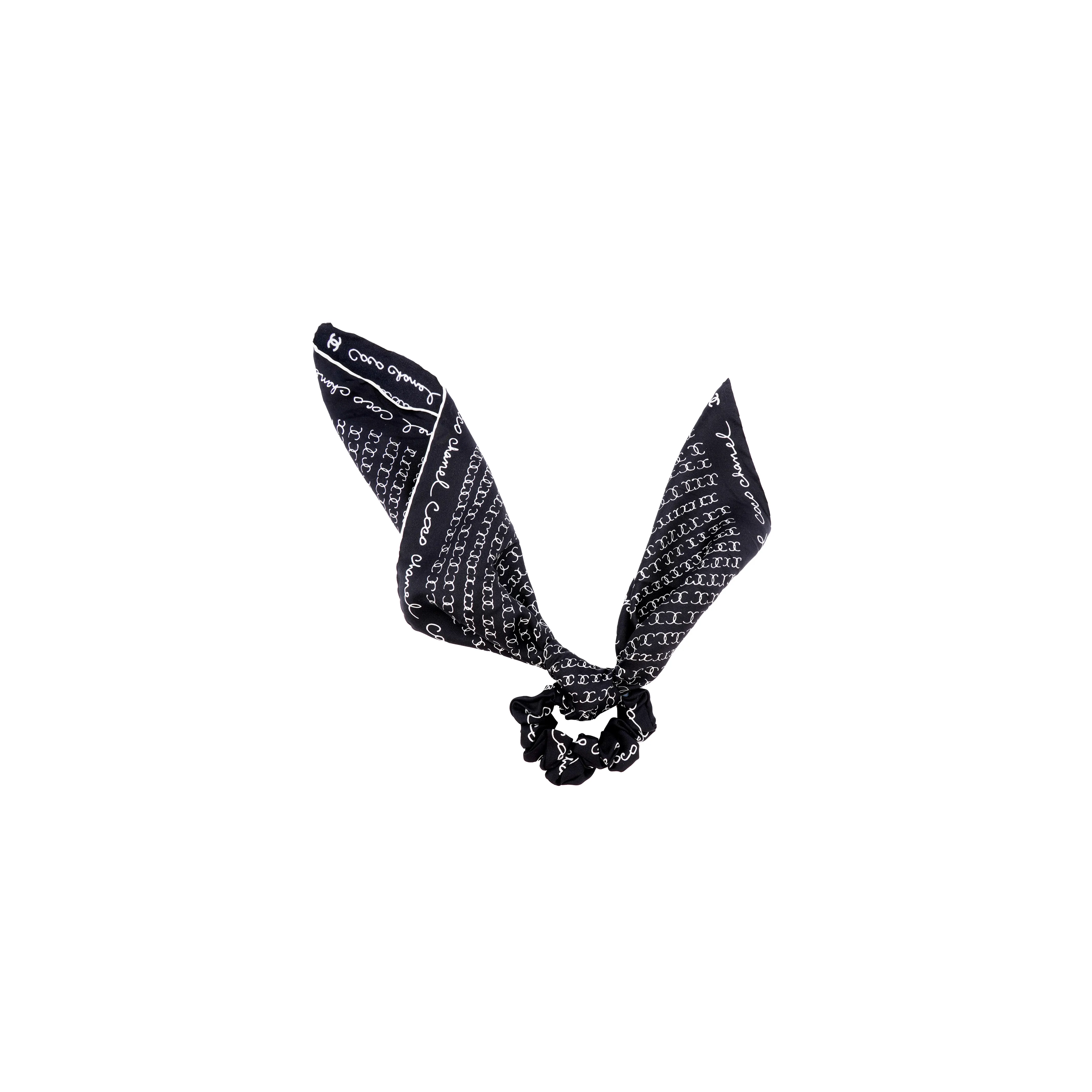 CHANEL Hair Bands Women's Black/White