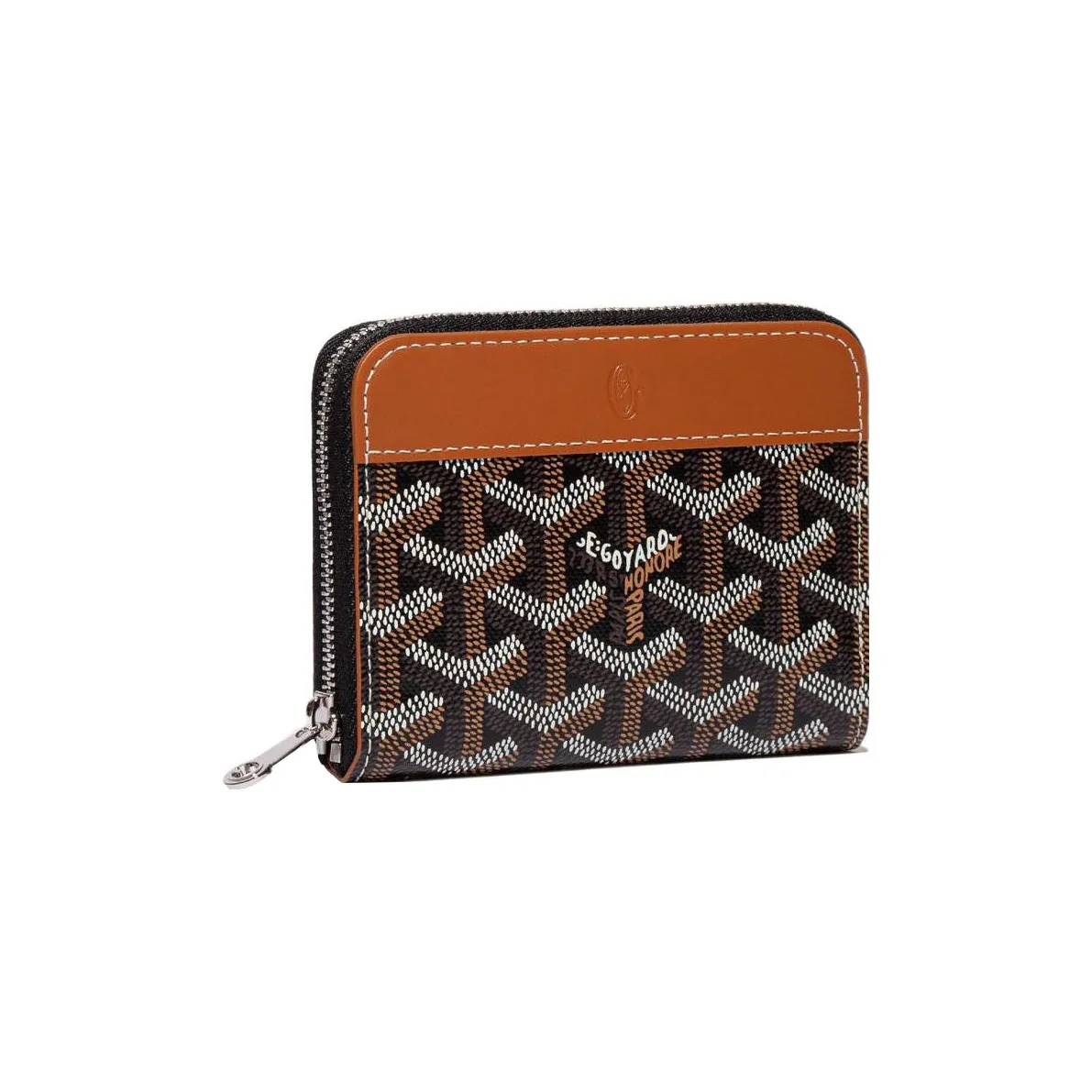 GOYARD MATIGNON Canvas With Leather Wallet Trumpets Unisex Brown