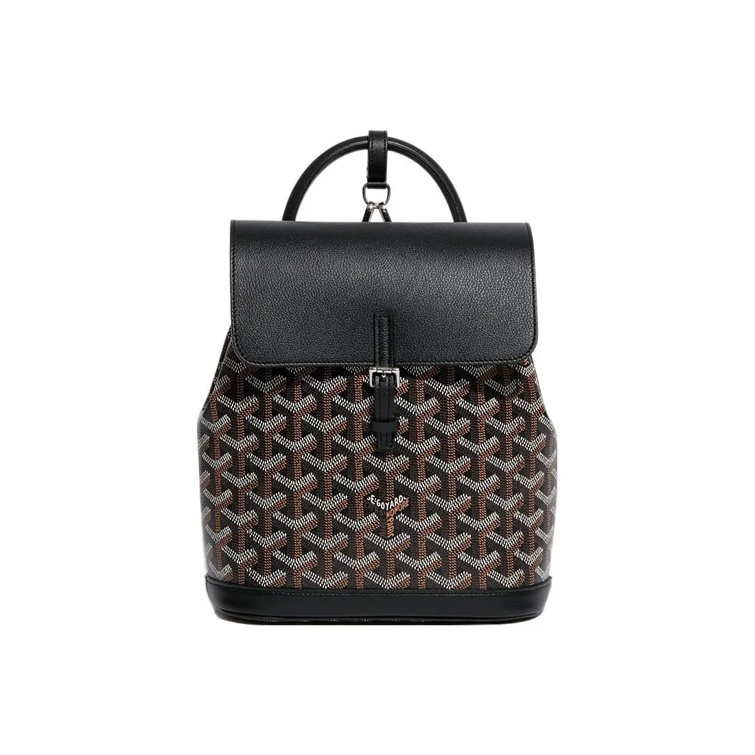 GOYARD Alpin Canvas With Leather Backpack Mini Unisex Black