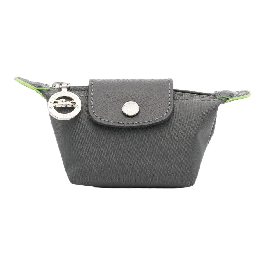 LONGCHAMP Le Pliage Green Холст с кожей Комбинированный Пельмени Сумка из холста Мелочь Кошелек Женские Серый