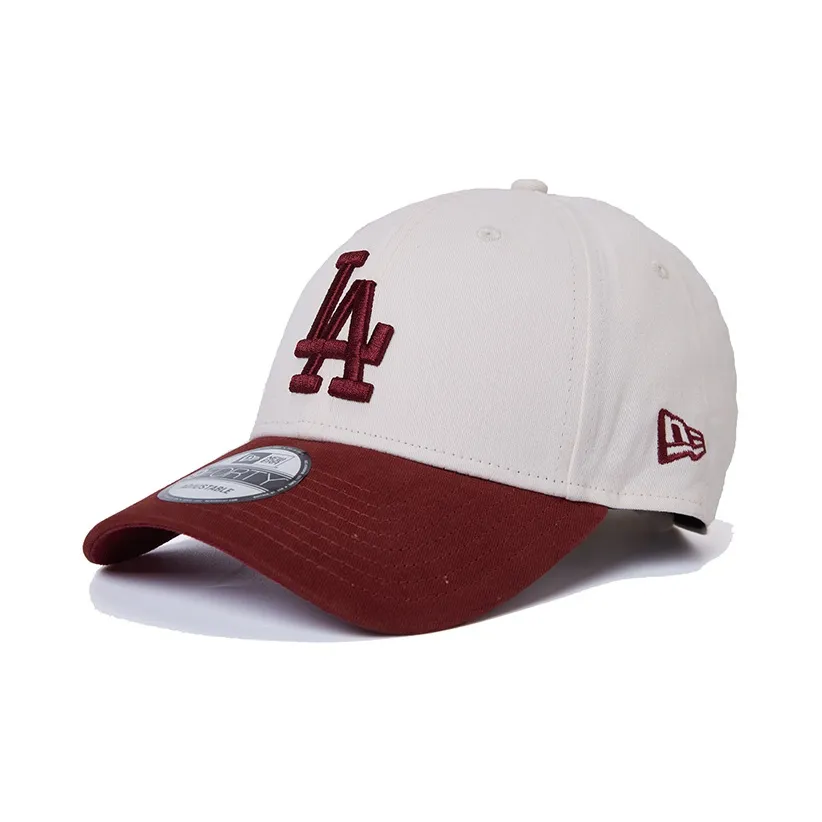 New Era Хлопковые кепки унисекс бежево-красные