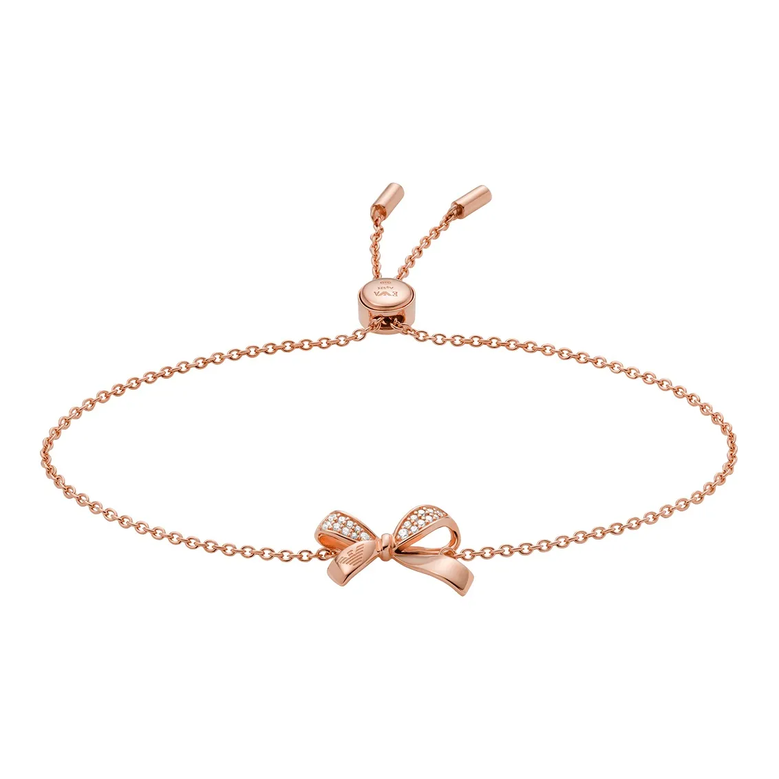 EMPORIO ARMANI 925 Sterling Silver Bracelets Women's Rose Gold