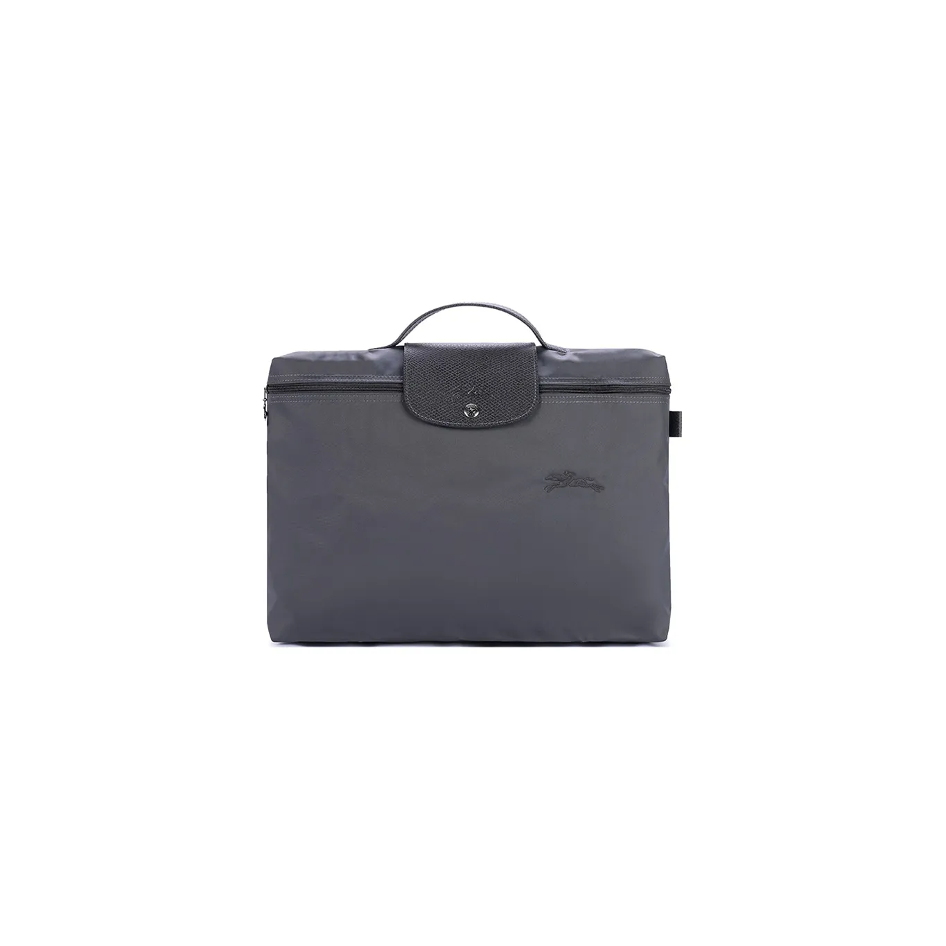 LONGCHAMP Le Pliage Green Recycled Canvas With Leather Trim Canvas Bag, Handbag, Briefcase Trumpets Men's Graphite Gray