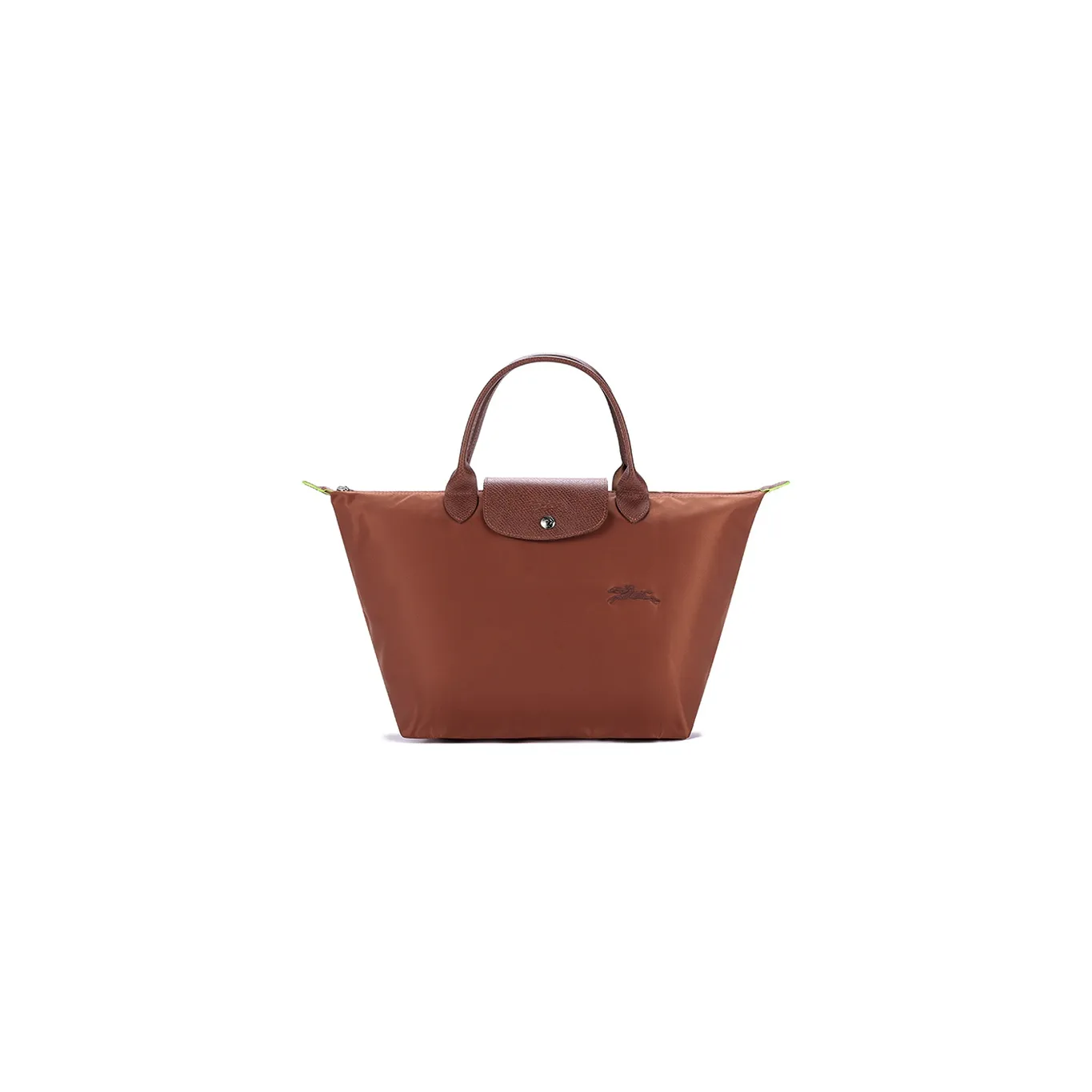 LONGCHAMP Le Pliage Green Коровья кожа Комбинированный Пельмени Сумка Средний Женская Коричневый
