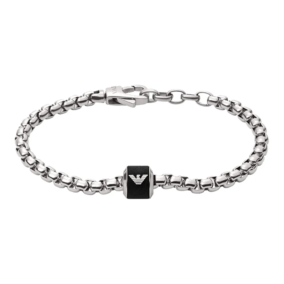 EMPORIO ARMANI Stainless Steel Bracelets Men's Black