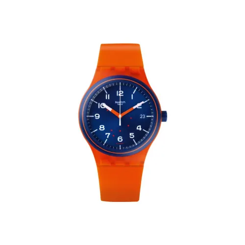 SWATCH Автоматический Механический Movement Унисекс Часы 42 мм Синие