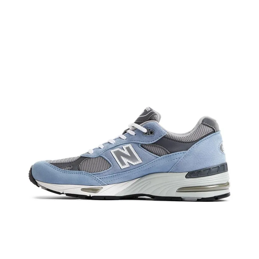 New Balance NB 991 V1 Low Топ Повседневный Городской Коммутер Беговые кроссовки Мужской Серый Синий MADE В Великобритании