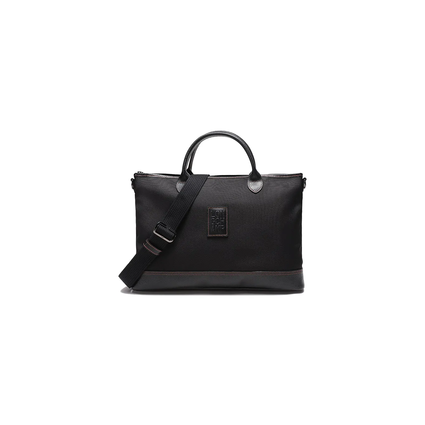 LONGCHAMP Boxford Portable One Shoulder Crossbody Briefcase Trumpets Men's Black