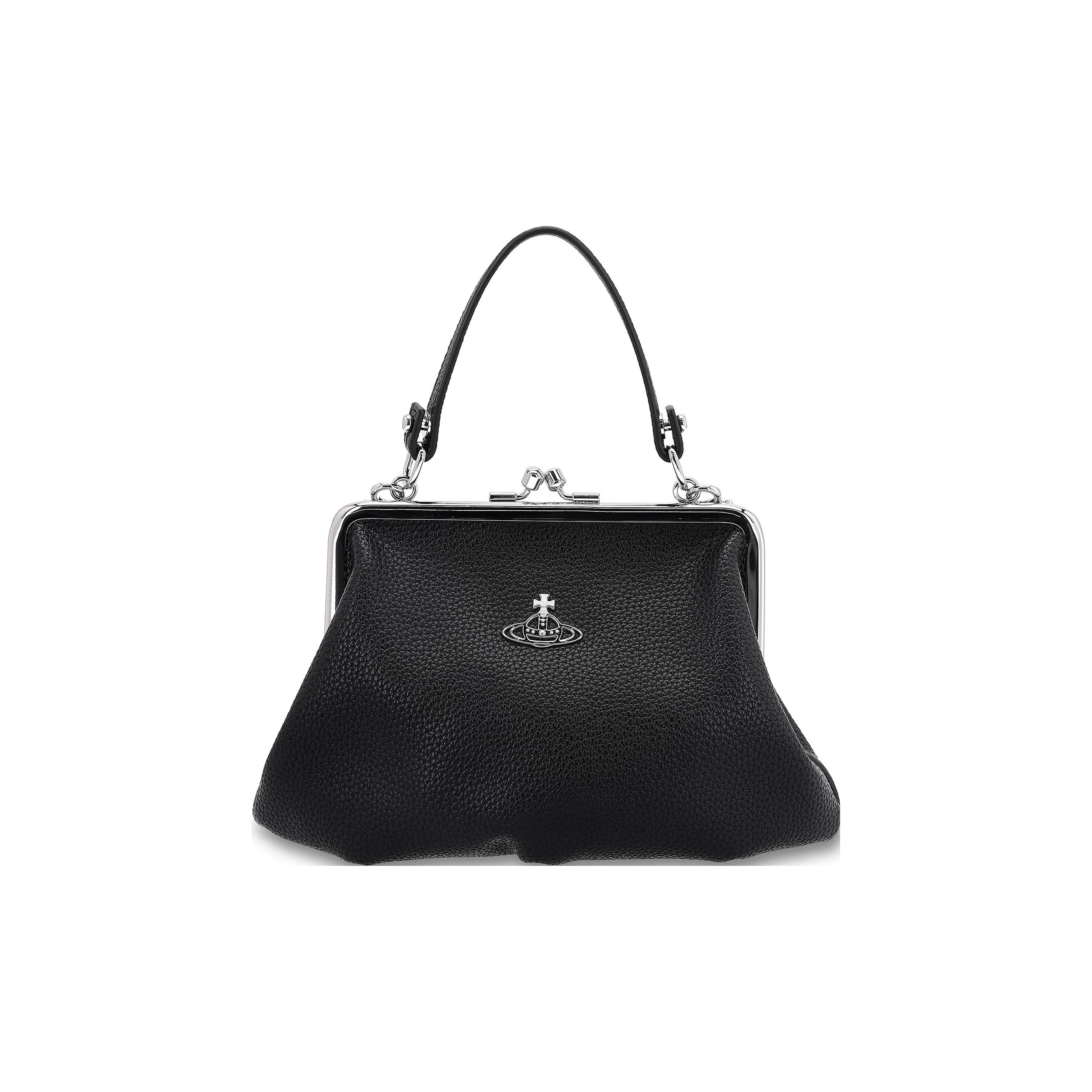 Vivienne Westwood PU Dumpling Bag Handbag Shoulder Bag Crossbody Bag Regular Women's Black