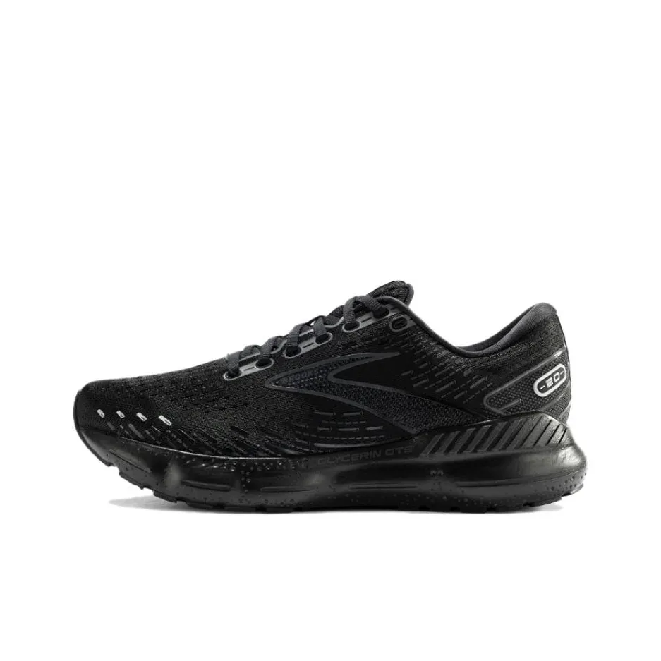 Brooks Glycerin 20 Anti Slip Wear Resistant Low Top Casual Running Shoes Men's Black