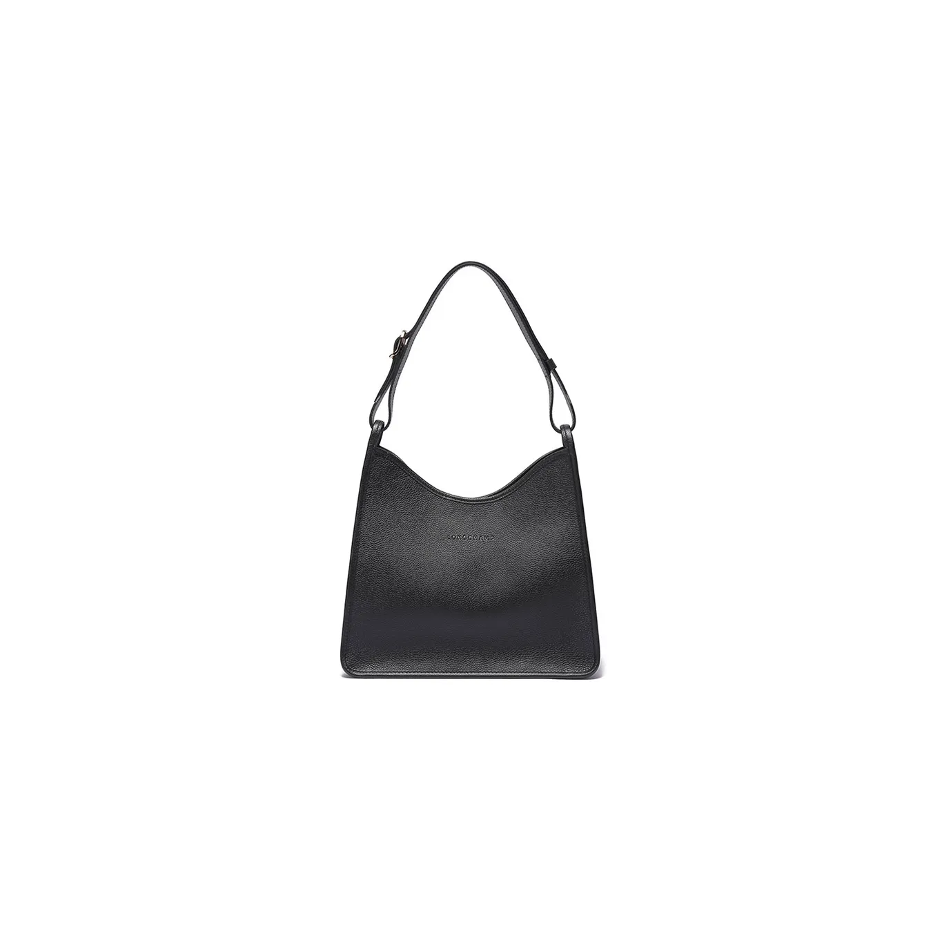 LONGCHAMP Medium Le Foulonné Hobo Leather Bag