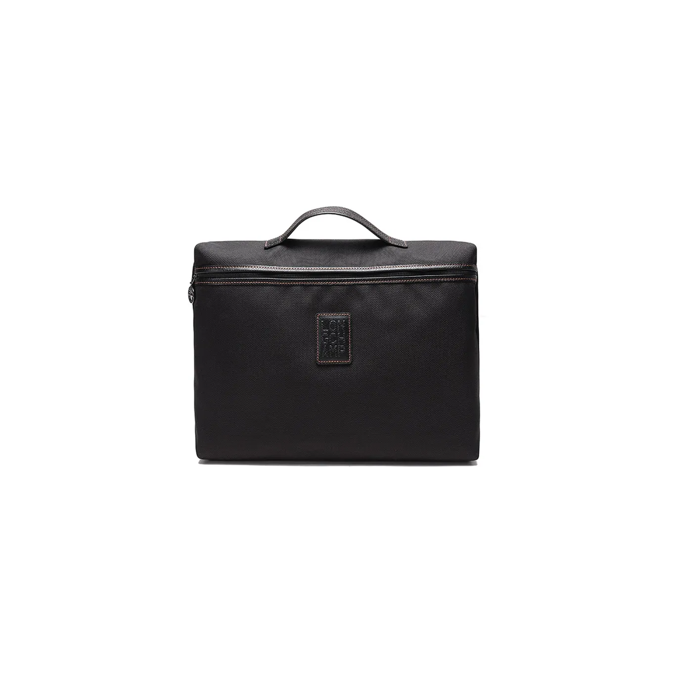 LONGCHAMP Boxford Fabric Clutch Briefcase Unisex Black