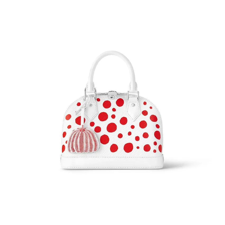 LOUIS VUITTON Lv X Yk Alma Bb White/Red