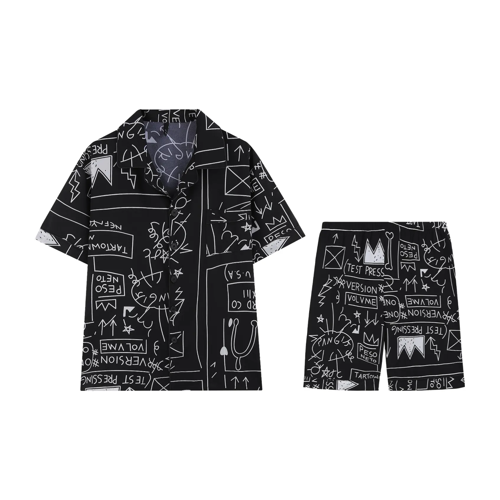 Gongdie Pajama Set Men's Black, Gift Box Set