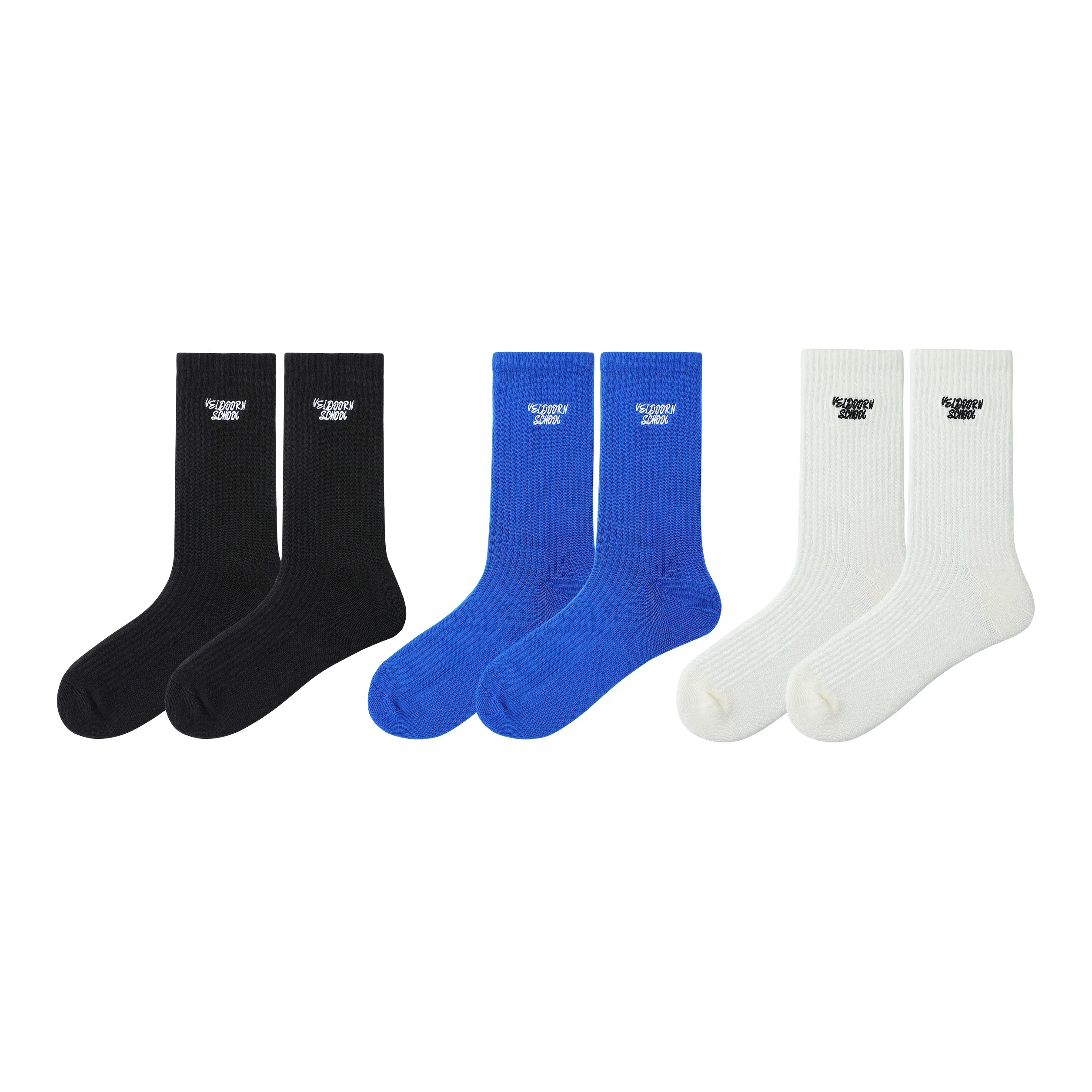 VEIDOORN Knee High Socks Unisex 3 Pack