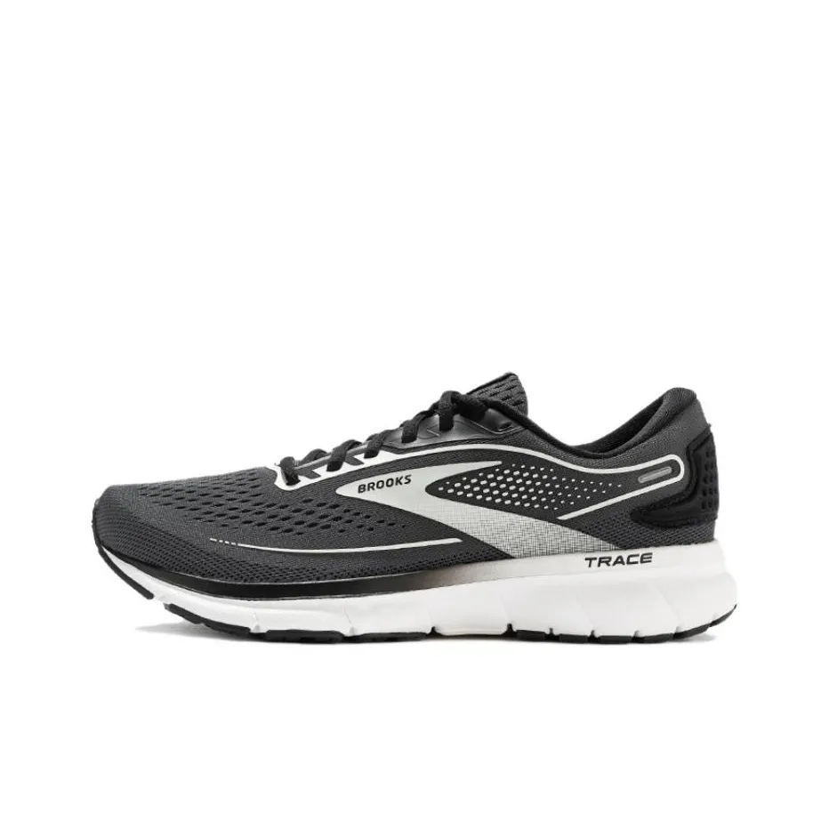 Brooks Trace 2 Anti Slip Wear Resistant Low Top Casual Running Shoes Women's Black Silver