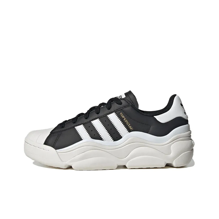 Adidas Originals Superstar Millencon Износостойкий и Легкий Низкий Топ Повседневная Обувь Женская Черный Белый
