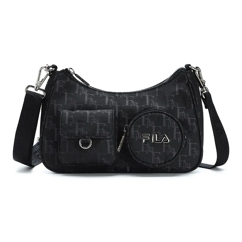 FILA HERITAGE BASKETBALL Fabric Shoulder Bag Regular Women's Black