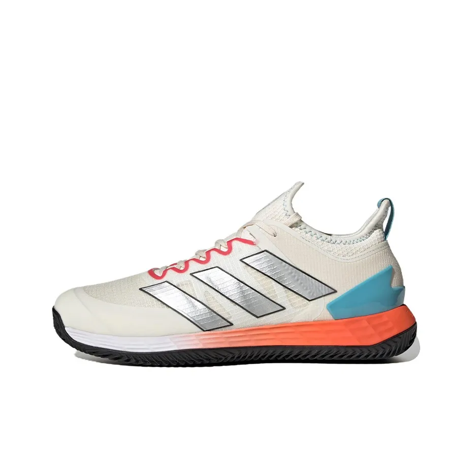 Adidas Adizero Ubersonic 4 Clay Court Tennis Shoes 'White Silver Metallic Preloved Blue'