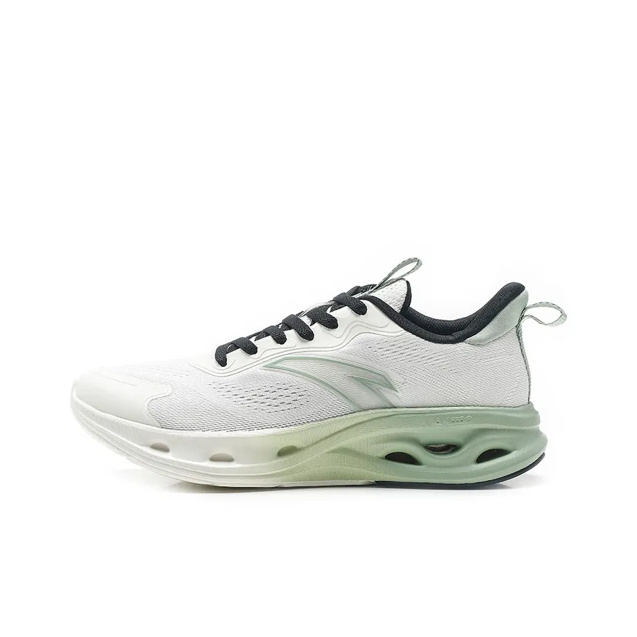 Anta Energy Ring Cushioning Anti Slip And Wear Resistant Low Top Running Shoes Men's White