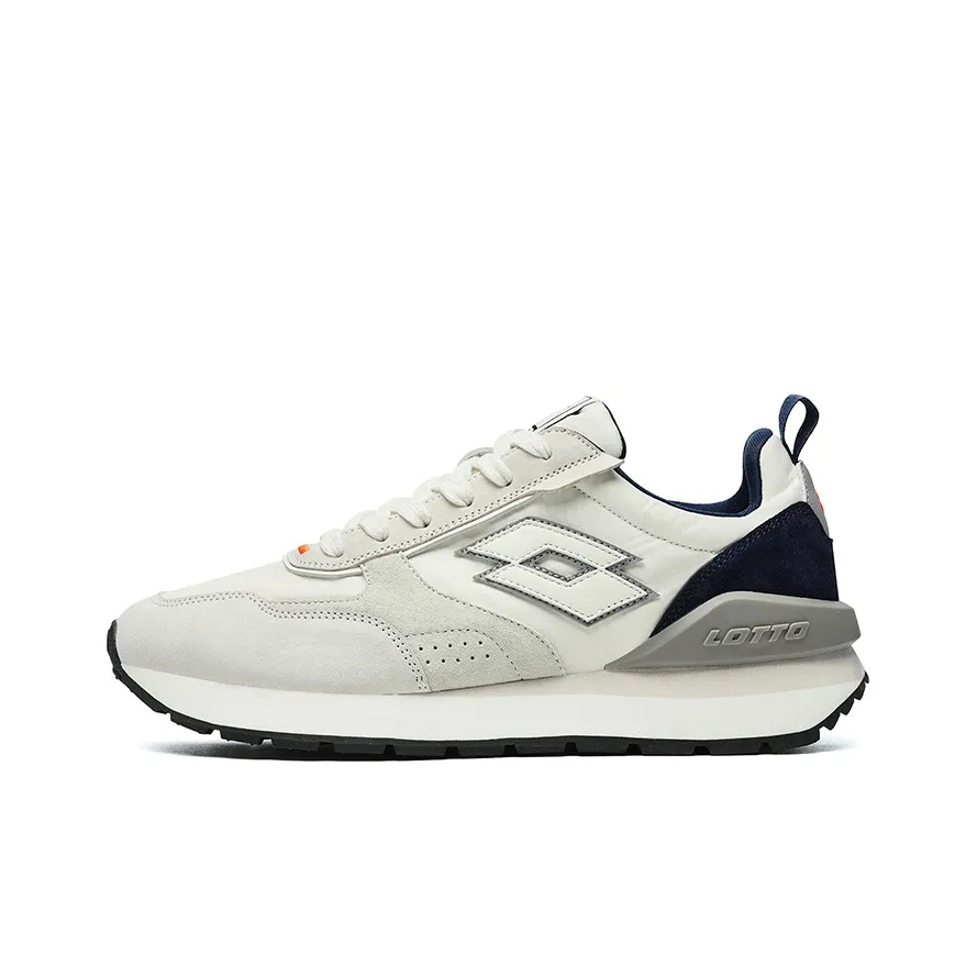 LOTTO Peak Ridge Lightweight Anti-Slip And Wear-Resistant Low-Top Casual Shoes Men's Beige Gray