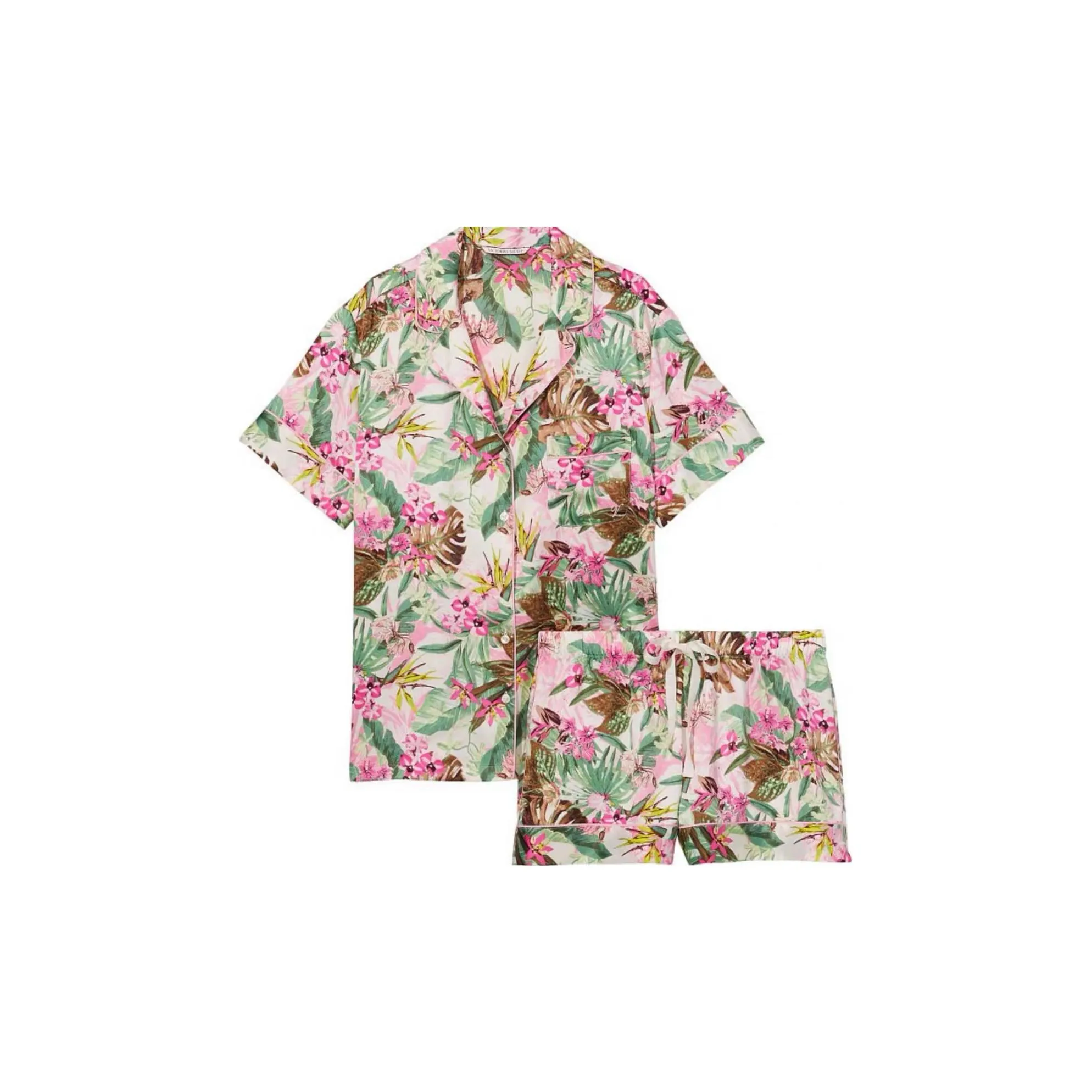 Victoria's Secret Satin Short Pajama Set Pajama Set Women's Multicolor