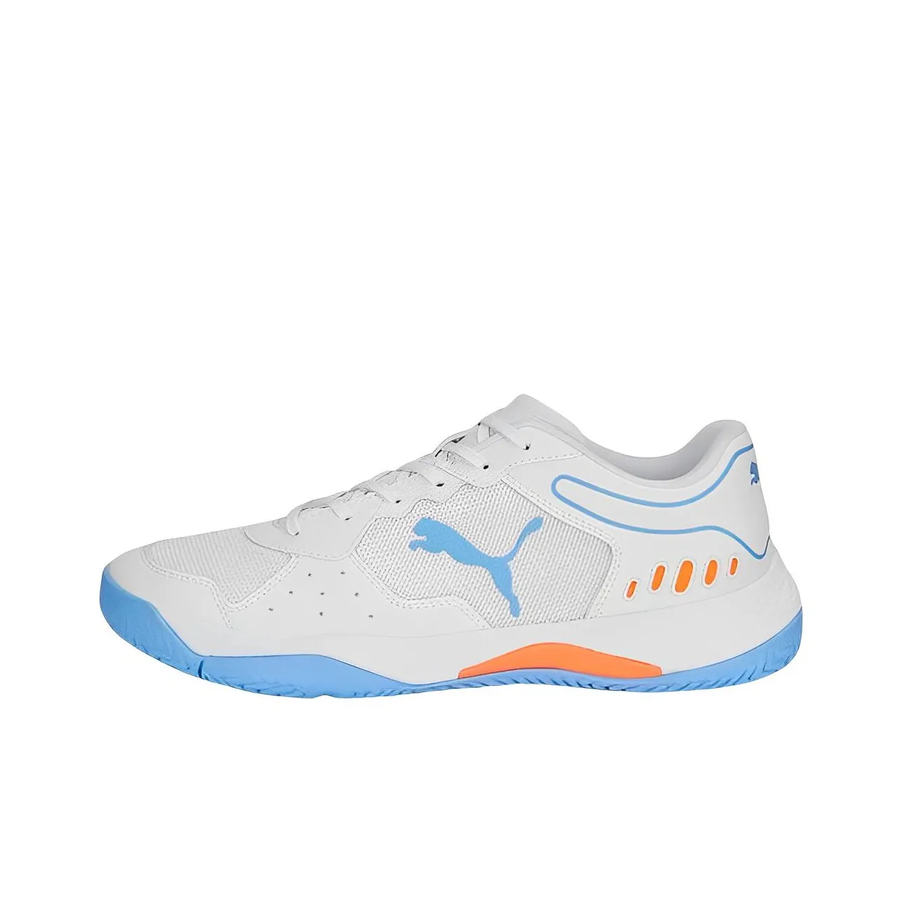 PUMA Smash Solar Rct Low Top Tennis Shoes Unisex White Blue