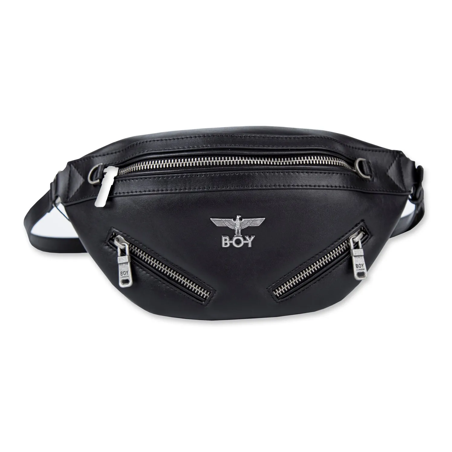Boy London Synthetic Leather Sling Bag Regular Unisex Black
