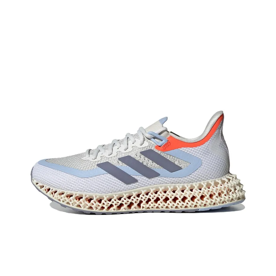 Adidas 4D FWD 2 Slip-resistant Abrasion-resistant Lightweight Low-Top Running Shoes Women's White Gray Adidas 4D FWD 2 Противоскользящий Устойчивый к истиранию Легкий Низкий Топ Беговые Кроссовки Женские Белый Серый