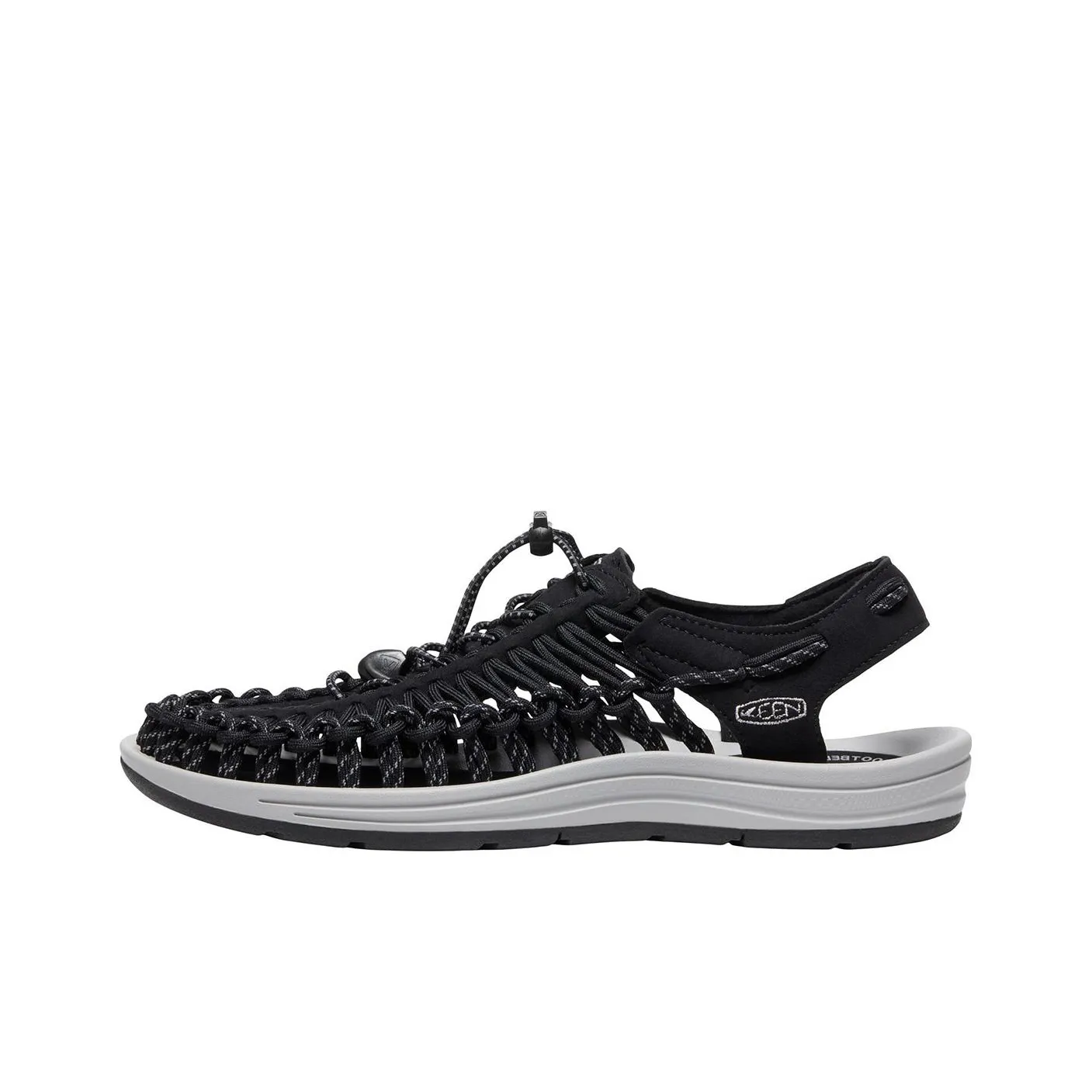 KEEN Uneek Горная обувь Пляжные сандалии Мужской Черный Серебряный