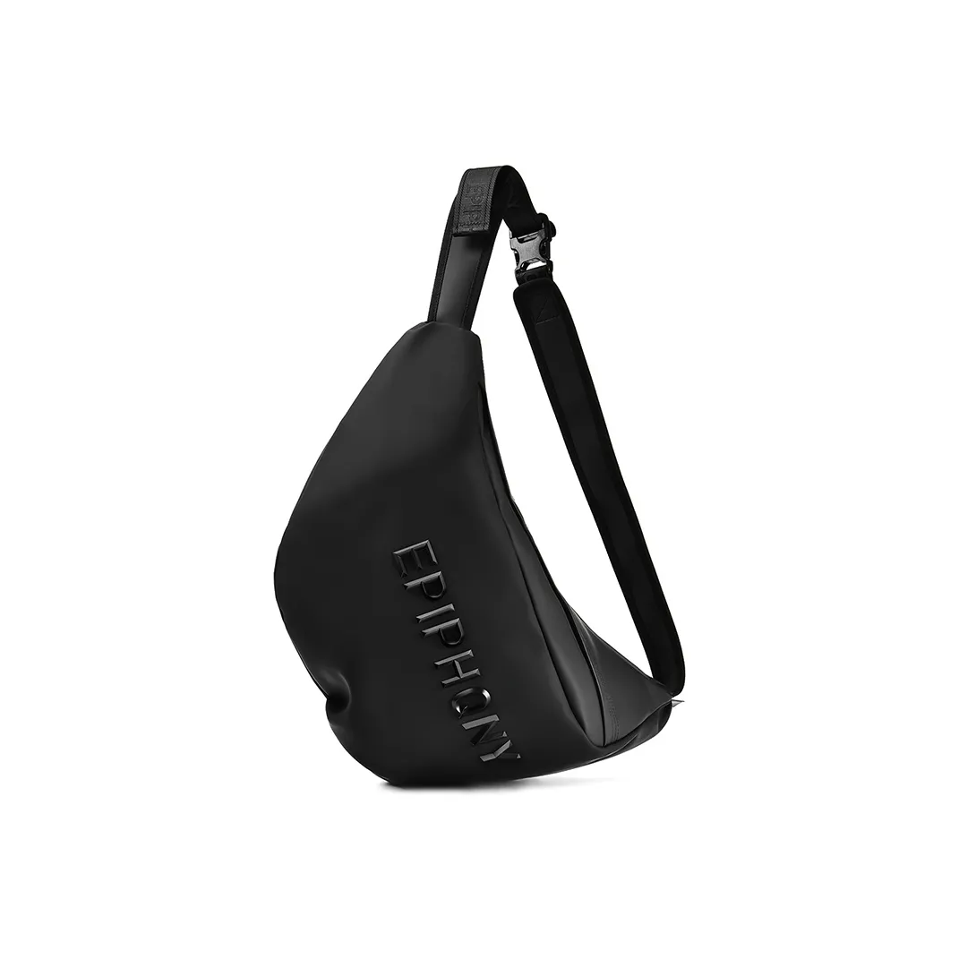 EPIPHQNY Сумка-хобо из ПУ (полиуретан) кожи Monk Сумка Сумка через плечо Сумка на плечо Унисекс Черная