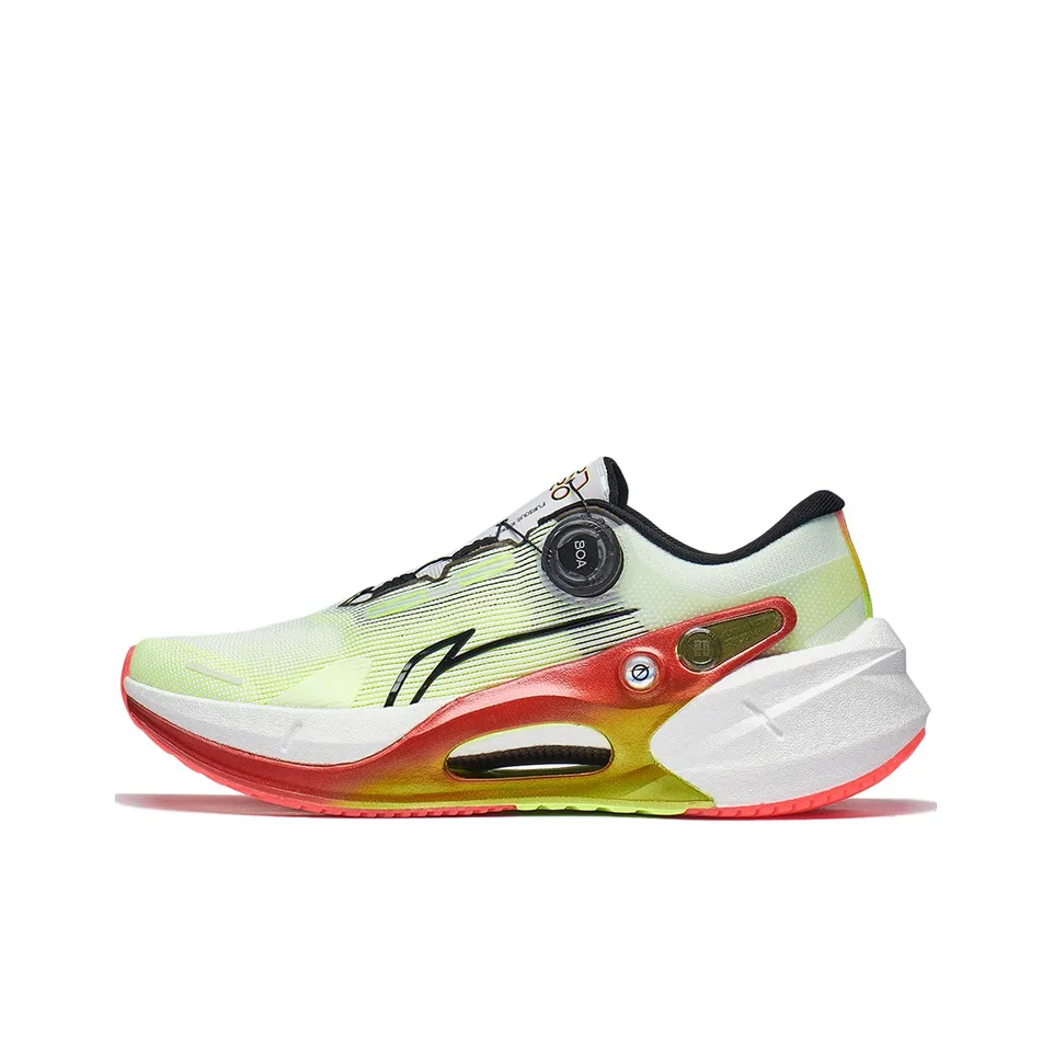 LINING Furious Rider 7,0 PRO Дышащие Низкие Кроссовки для Бега Повседневные Мужские Белые Зеленые Желтые