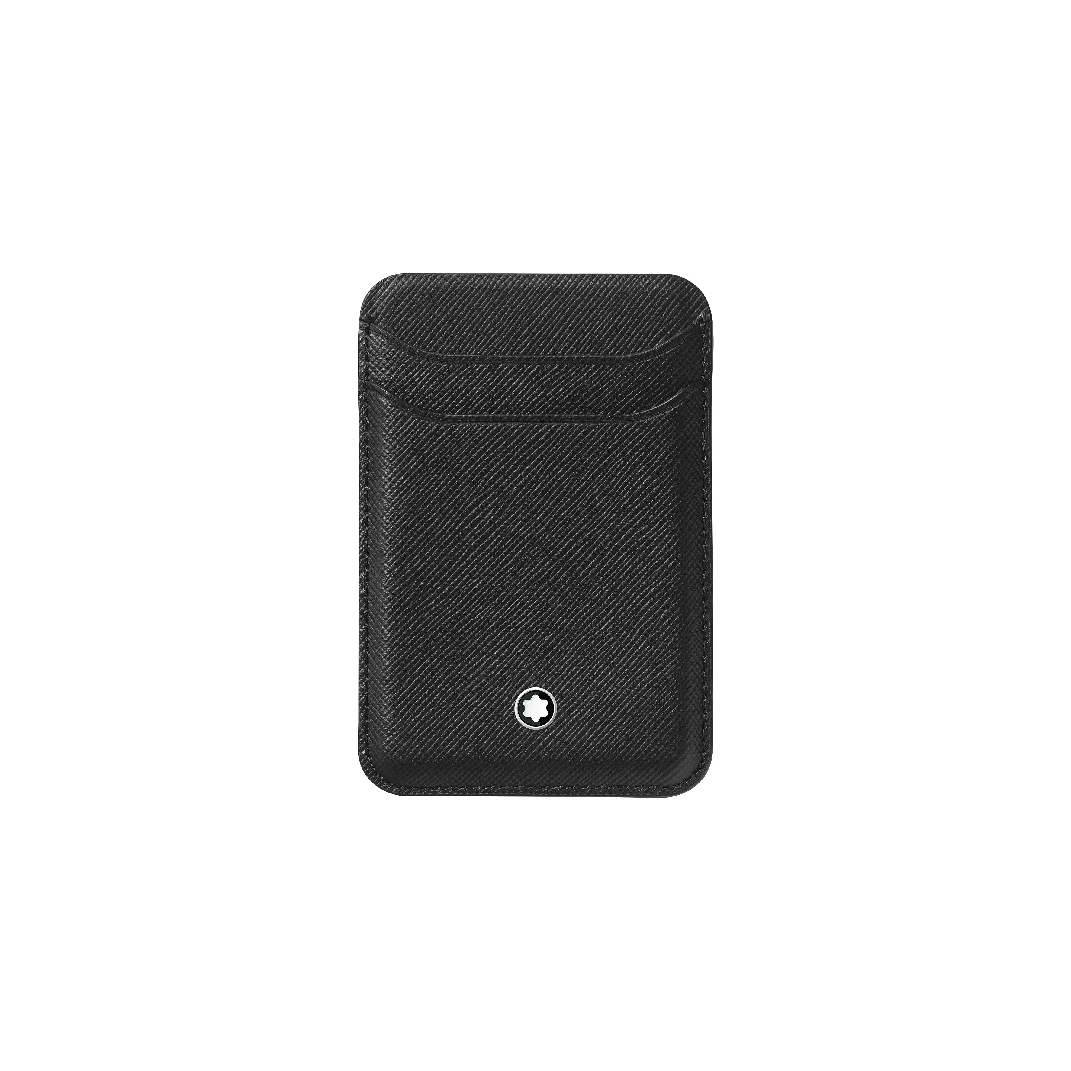 MONTBLANC Cow Leather Card Holder Men's Black