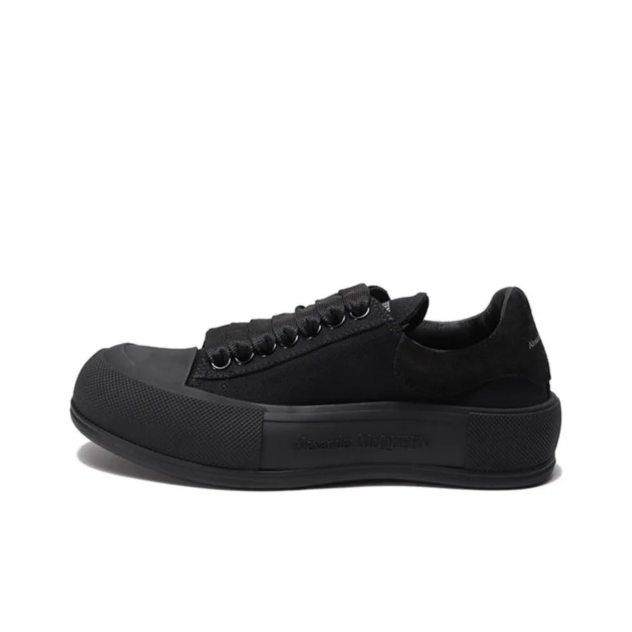 Alexander McQueen Deck Skate Plimsoll Shoes 'Black' Women's