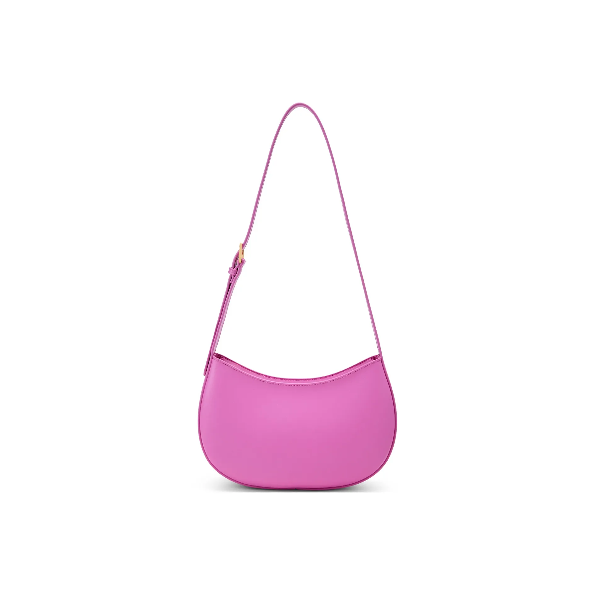 CHARLES KEITH Полиуретан Charles Keith Полумесяц Сумка Сумка через плечо Женская Молочно-Кремовый Белый Черный Зеленый Розовый