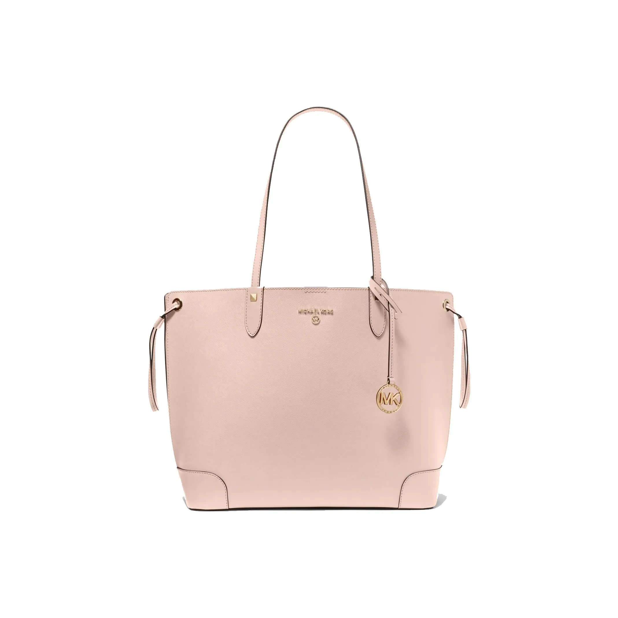 MICHAEL KORS Edith Leather Tote Bag, Shopping Bag, Handbag, Shoulder Bag Women's Soft Pink