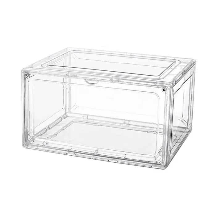 HAWA Acrylic Shoe Box Storage Box Medium Size Unisex Clear White