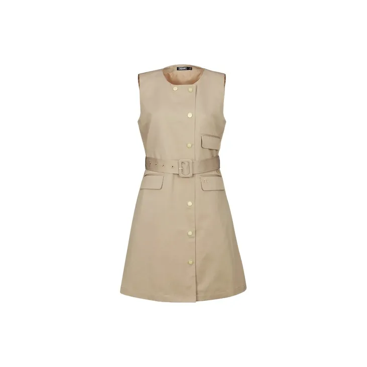 EVISU Sleeveless Dresses Women's Taupe