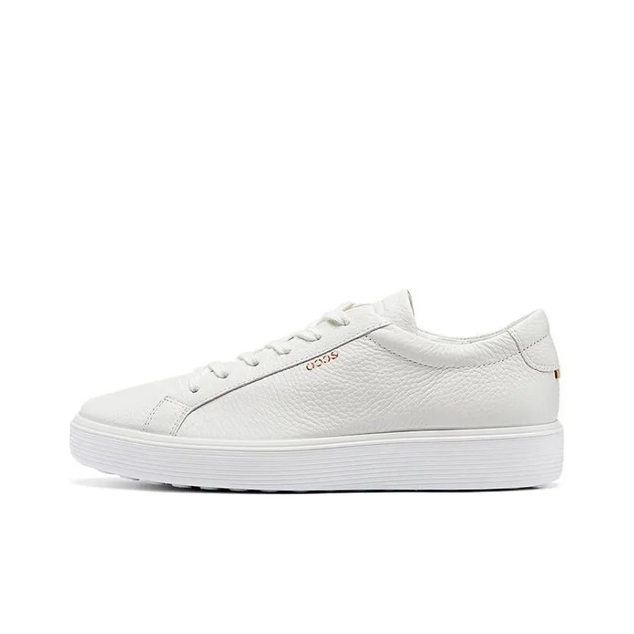 Ecco Soft Cool 60 Anniversary Low Top Skateboard Shoes Men's White