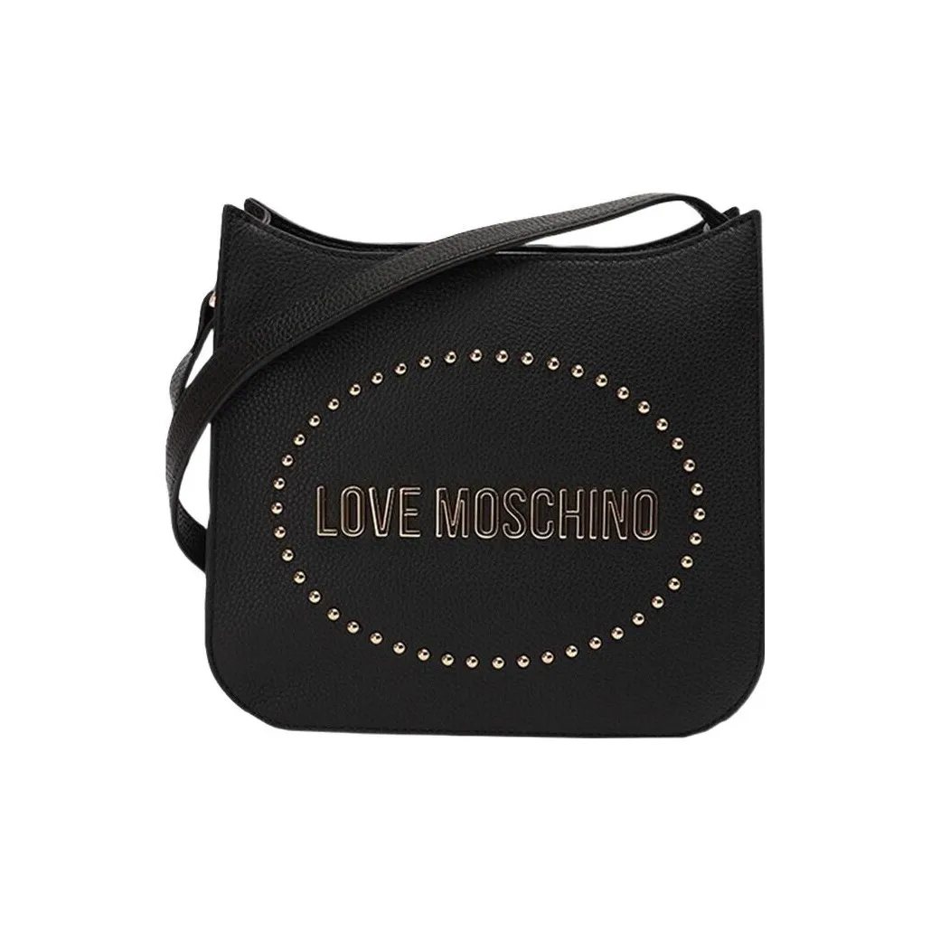 LOVE MOSCHINO Сумка через плечо из кожи женская черная