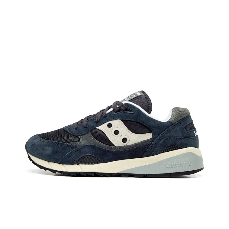 Saucony Shadow 6000 Амортизация Низкий Топ Повседневные Беговые Кроссовки Унисекс Темно-синий Серый