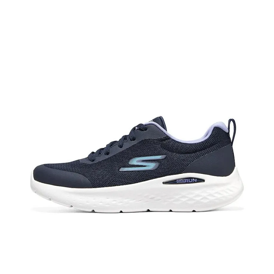 Skechers Go Run Lite Low Топ Беговые кроссовки Женские Черный Фиолетовый
