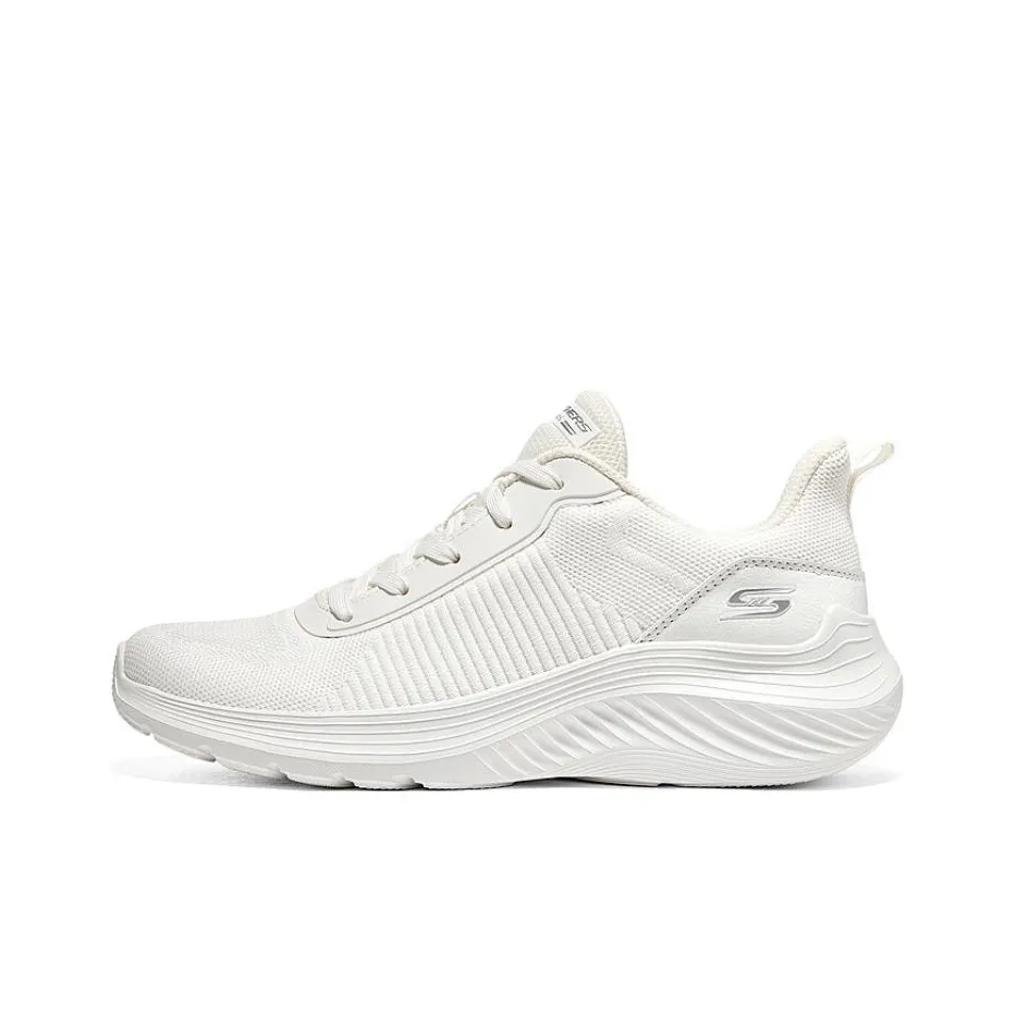 Skechers BOBS SQUAD WAVES Низкий топ Повседневная обувь Женская Белая