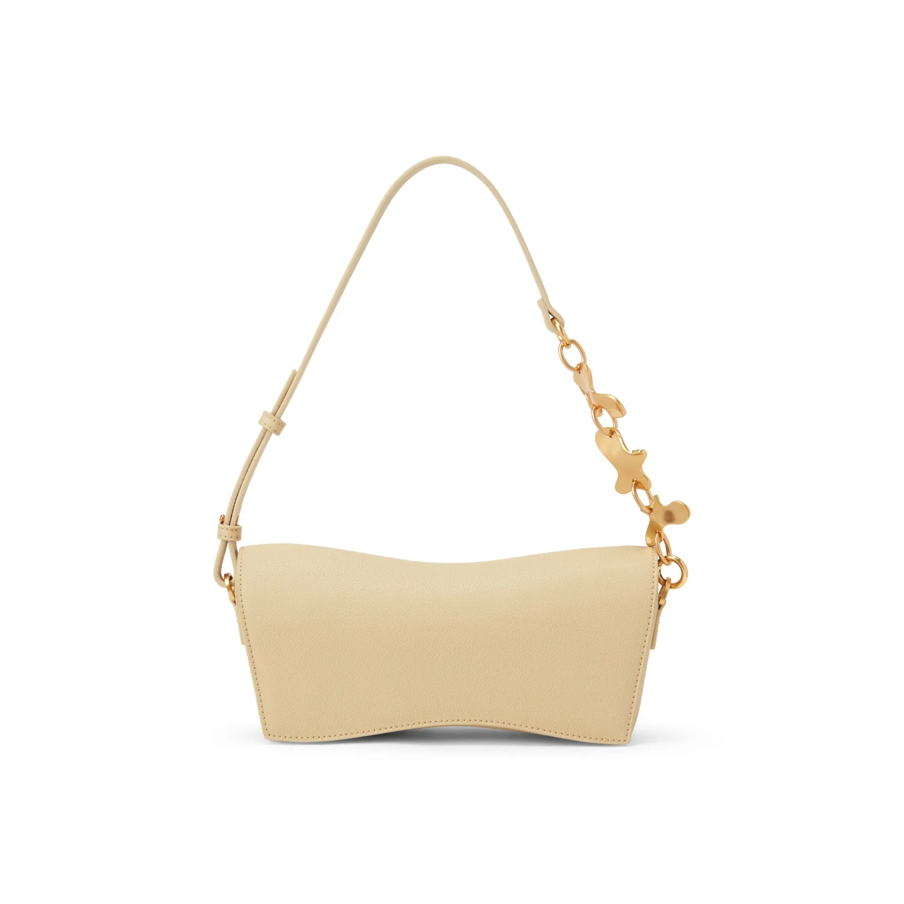 CHARLES KEITH ПУ (полиуретан) Charles Keith Сумка Плечевая сумка Багетная сумка Плечевая сумка Маленькая Женская