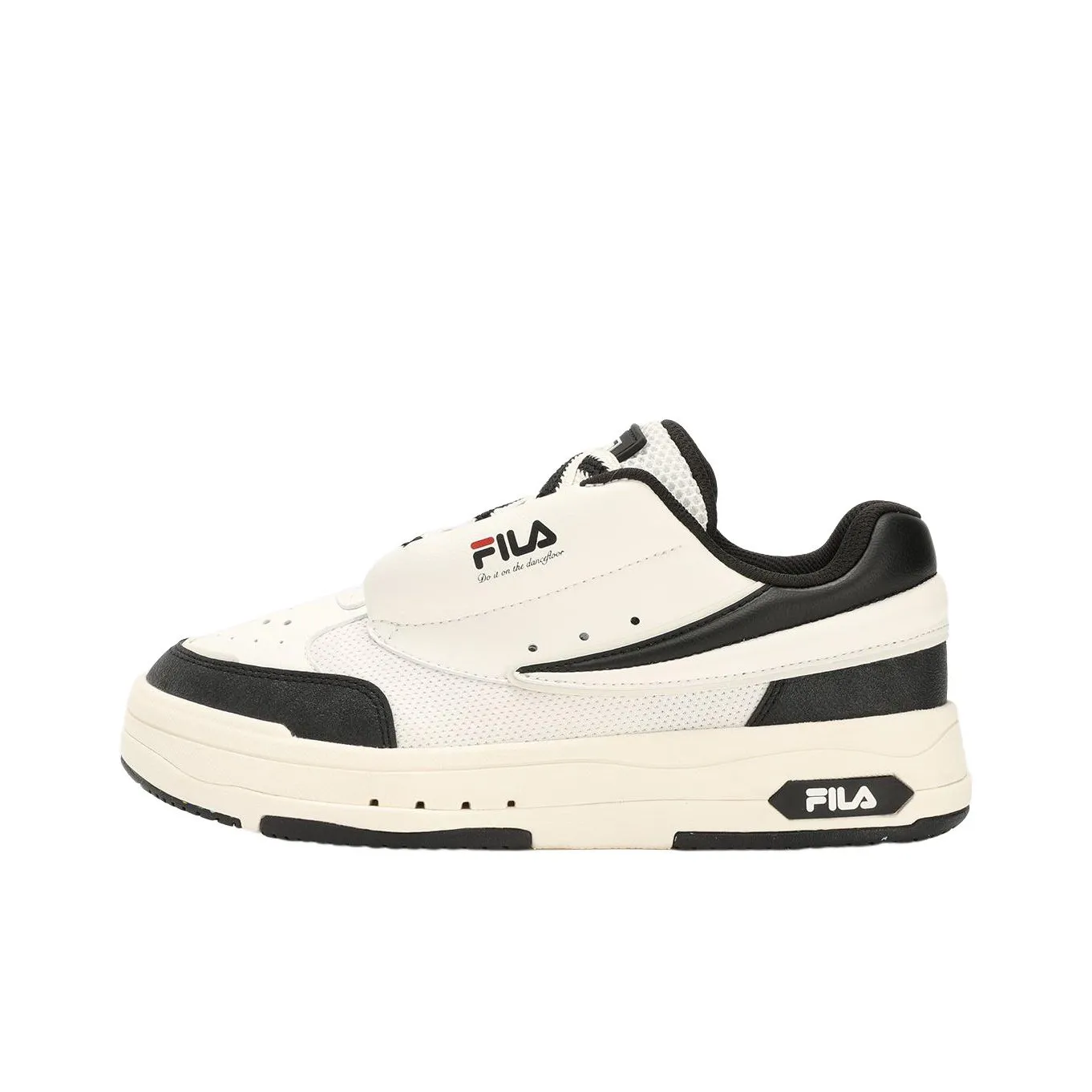 FILA Mix Casual Shoes Men Low-Top Black/White